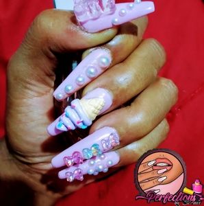 Mood Pink and Purple Press on Nails
